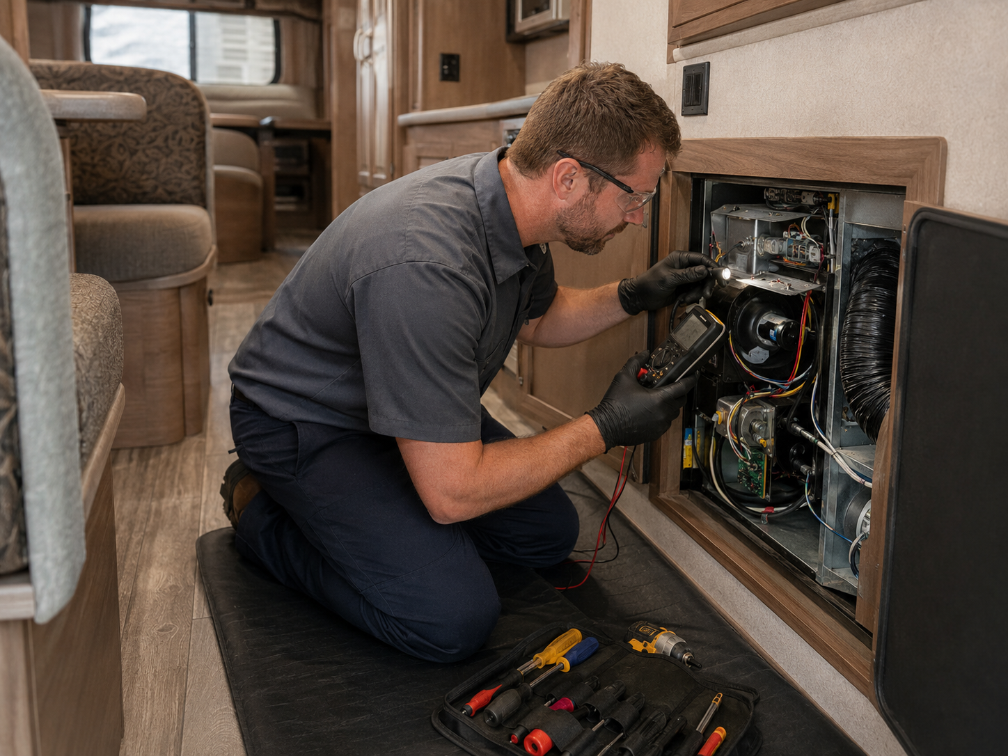 Travel Trailer Furnace Inspection